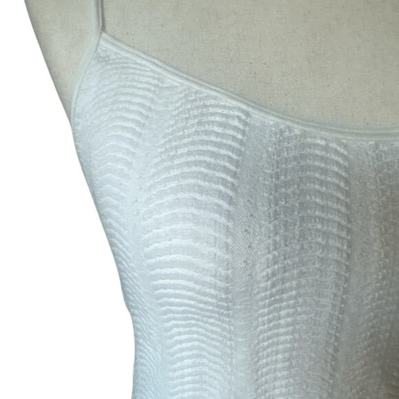 Anthropologie Cream Ribbed Midriff Camisole Tank Top Boho Chic Layer Summer L/XL - Picture 4 of 6